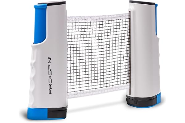 PRO-SPIN Filet de Ping-Pong Portable | Filet de Tennis de Table Rétractable pour Toutes Les Tables | Sac de Rangement Inclus