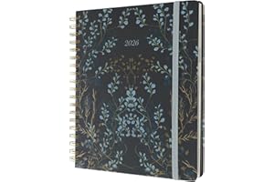 Kokonote Academic Diary 2025-2026 Week To View - Nuit Florale | Academic Planner 2025-2026 With Stickers & Tabs, Student Essentials For University, Back To School Stationery