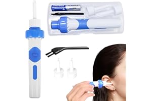 VICBOU Oroclear Ohrenschmalz-Sauger, 2025 Neu Oroclear Ohrreiniger Sauger, Ohrenschmalz Sauger Vielseitig, Elektrische Ohrenschmalz Entferner Vakuum, mit 2 Waschbaren Ersatzköpfen und Batterie ear pick