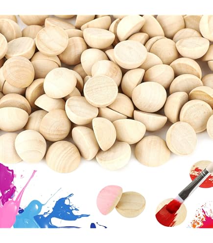Palline di legno grezzo da 20 mm all'ingrosso, palline naturali, perline di legno, palline di legno rotonde, legno grezzo per artigianato, forniture per la lavorazione del legno, senza foro - Italia