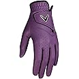 Callaway Golf Opti Color Glove (Worn on Left Hand, Ladies, Large, Purple)