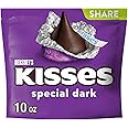 HERSHEY'S SPECIAL DARK KISSES, Dark Chocolate Candy, 10 oz Bag