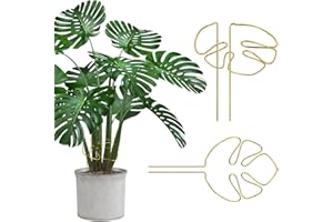 GIUSOBG Soporte Para Plantas 2Piezas Soporte Para Plantas de Interior 15*28cm Tutor Monstera, Tutores para Pinzas Para Alocasia y Monstera (Oro)