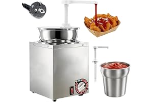 Elektrisk såsdispenser 4 l med pump, 30–85 °C, behållare av rostfritt stål | Avtagbar rund behållare i rostfritt stål, 1–30 ml per , 360° pumphuvud, för ketchup, ost och karamellsås