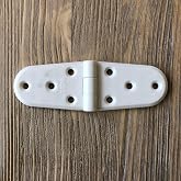G&uuml;r&ccedil;ay Hırdavat Plastik Oval Menteşe 11cm (2 Adet) Beyaz