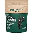 Nourish You Chia Seeds 500g - 100% Clean Seed for Eating | Good Source of Calcium | Seeds for Weight Management | Rich in Calcium, Protein & Fiber, Omega 3 and Antioxidant | Healthy Snacks