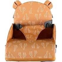 Rehausseur Chaise Enfant Dinosaure Noir – 32x32x8 Cm – Polyester Respirant – 2 Sangles Antidérapantes – Pour Enfants Dès 2 Ans – Housse Lavable - 10