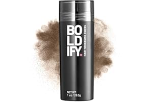 BOLDIFY Fibres Capillaires Naturelles - 28.5g - Poudre Densifiante – Masque la Perte de Cheveux en 15s – Pour Hommes et Femmes (Marron Clair)