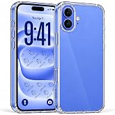 URUCHI Şeffaf Kılıf, iPhone 16 ile Uyumlu, Darbelere Dayanıklı Sert PC Arka Y&uuml;zey, Kaymaz Tutuş, Kamera Korumalı, İnce ve Haf