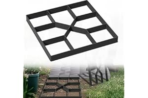 HENGMEI Moule à béton DIY - Moule de trottoirs - Moule de coffrage - Moule de coulée - Moule de pavés - Pochoir - Moule de terrasse - Moules de terrasse pour béton, pavés, dalles de terrasse (1 pièce,