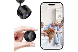 Générique Mini caméra Espion sans Fil,1080P Camera Surveillance WiFi exterieure/Interieur sans Fil Micro Caméra Espio,avec Détection de Mouvement et Vision Nocturne,Enregistrement vidéo à Distance