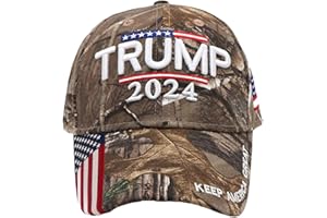Goodtimera MAGA Casquette de baseball unisexe Casquette de baseball Trump 2024 élections de la présidence américaine brodée 3D pour homme et femme