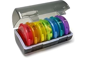 Lancoon Portapillole Organizzatori Scatola settimanale della pillola 21 scomparti Modello aggiornato impermeabile sette giorni imballaggio portatile di viaggio, per i farmaci/vitamine/oli di pesce