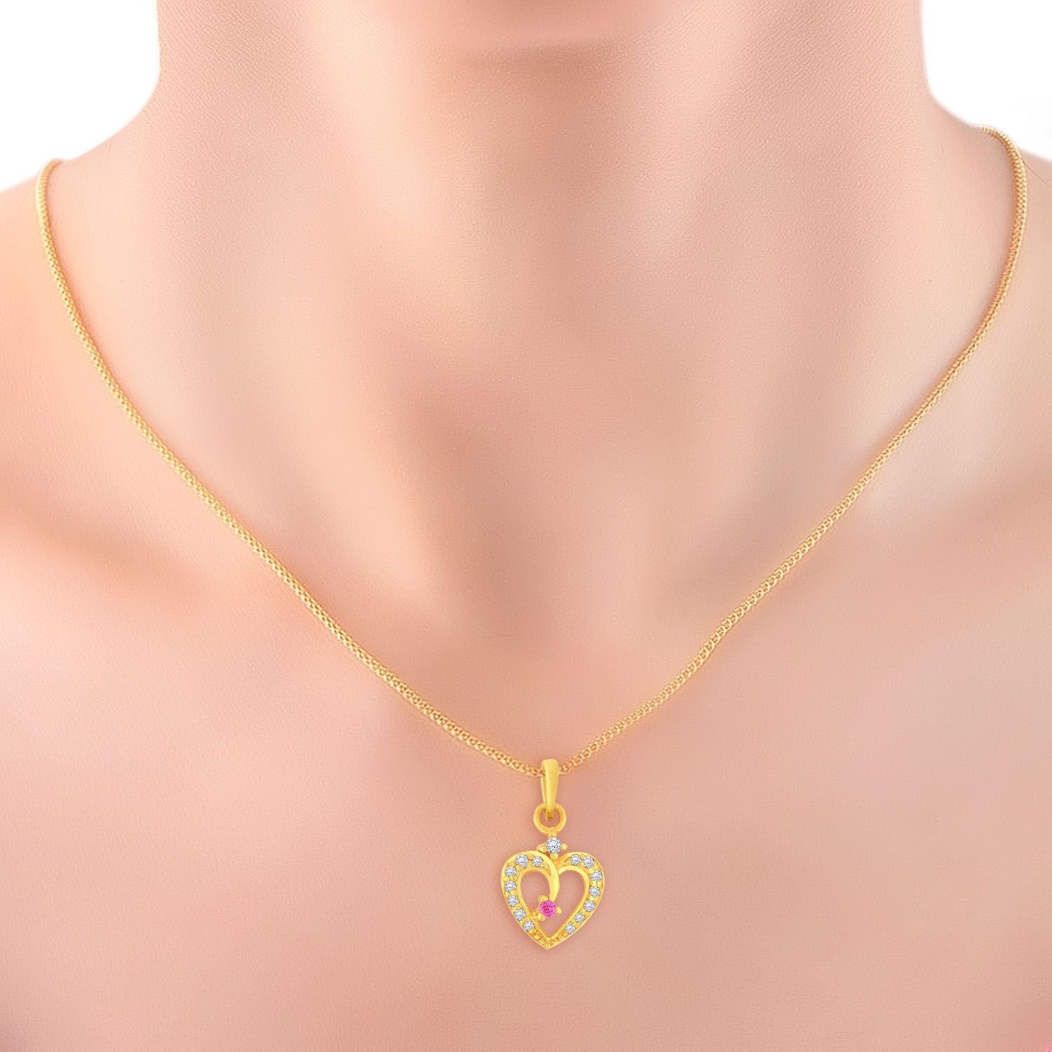 Diamonds 22KT Yellow Gold Pendant 
