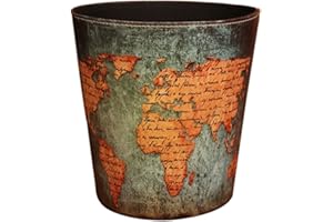 FOKOM vintage corbeille à papier bureau La poubelle rétro dans le bureau