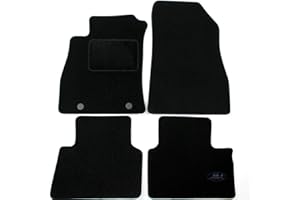 J&J AUTOMOTIVE | Tapis De Sol Noir Velours sur Mesure pour Juke 2010-2018, Ajustement précis, Base Antidérapante, Renforcée dans la Zone de la Pédale