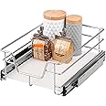 bremermann Telescopic Drawer, Kitchen Drawer with drawer liner - 40cm (Chromed)