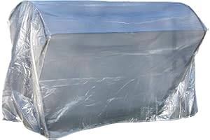 ‎ACAMP Acamp Hollywoodschaukel Abdeckung 215x155x150 cm|transparent und witterungsfest|optimaler Schutz für Gartenschaukel mit Dach |robustes PE-Bändchengewebe aus Recycling-Material|reißfest und langlebig