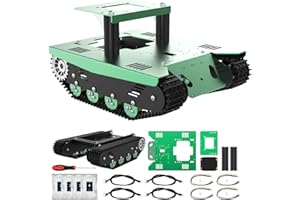 Yahboom RC Smart Tank Chassis Robot Car Chassis Starter Kit À Distance Contrôle Compatible UN Raspberry Pi STEAM Robot Châssis 3-DOF Robotic Arm