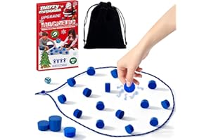 HUTRADE Juego de Ajedrez Magnético Portátil con 20 Piezas, Tablero con Cuerda Ajustable y Bolsa de Almacenaje, Ideal para Viajes, Clases y Momentos de Ocio en Familia