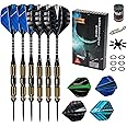 GOOSO Professional Steel Tip Darts Set 24g/22g/20g/18g with 12pcs Dart Flights + Dart Sharpener + Magnetic Case + Darts Tool (6 Pack)
