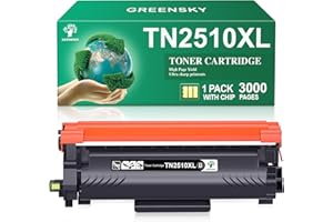 GREENSKY TN2510 TN2510XL Toner TN 2510XL TN-2510 XL Compatibile with Brother HL-L2400DWE HL-L2400DW HL-L2445DW DCP-L2627DWE MFC-L2800DW DCP-L2660DW DCP-L2665DW MFC-L2827DWXL MFC-L2860DWE (1 Black)