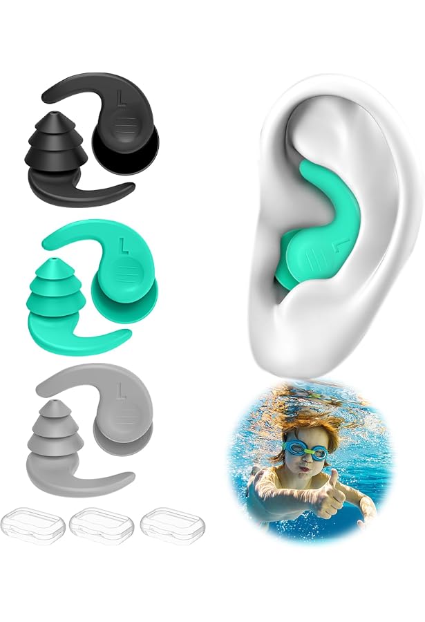 Ohrenstöpsel Schwimmen 100 Stück Wasserdicht Ohr Patches, Ohrenschutz Schwimmen Kinder Ohrenschutz Haare Färben