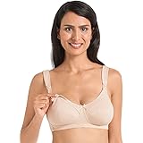 Anita Maternity 5055-671 Women's Miss Cotton Pearl White Cotton Non-Wired Maternity Nursing Bra