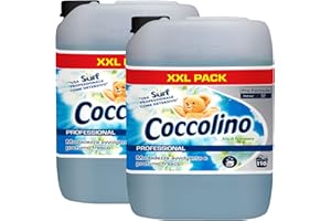 2x Coccolino Professional Aria di Primavera Ammorbidente Concentrato Fresco Bucato Biancheria XXL - 2 Taniche da 10 Litri ciascuna, 20900.0 grams