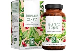 ‎NATURTREU DAO Enzym Komplex mit Diaminoxidase aus Erbsen – 60 vegane DAO Kapseln – bei histaminreicher Ernährung – bis zu 60-Tage-Vorrat - NATURTREU® Toleranzschatz