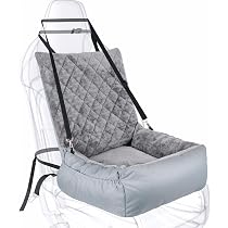 Lekespring Seggiolino Auto Rialzato Per Cani Piccoli – Gonfiabile, Impermeabile, Con Tasche, Nero