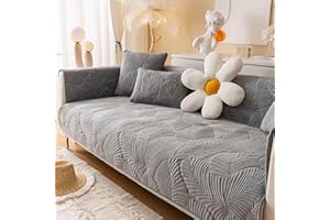 YSZBD Protège Canapé 3 Places Housses De Canapé d Angle Velours Antidérapante pour Chien Protecteur De Canape Housse De Canapé Imperméable Anti-Taches,#2-70x70cm