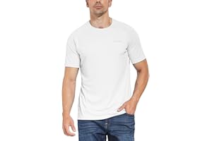 BALEAF T-Shirt Anti-UV Homme Rashguard Tee Shirt de Sport Homme Manches Courtes Maillot de Natation Maillot de Course pour Surf Natation Plongée Plage UPF 50+