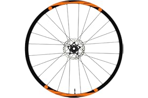 DualColorStampe Pegatinas compatibles con KTM llantas de bicicleta de 26 pulgadas - 27,5 pulgadas - 28-29 pulgadas Rueda de bicicleta MTB Bike Stickers Llantas MTB B0022 (27,5 pulgadas, naranja 35)