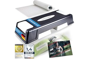 Body & Mind® Aerobic Step Board Elite Steps Stepper Bench with Free Anti-Slip Mat & Exclusive Training E-Book