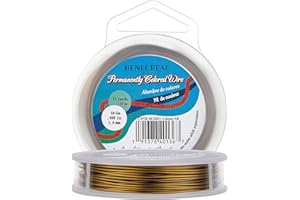BENECREAT 10m Alambre de Cobre Cable Metálico Accesorios de manualidad para Diseño de Bisutería - Bronce Antiguo Calibre 18