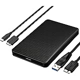 EasyULT USB 3.0 Boitier Disque Dur Externe 2.5'', USB C/Type C Externe 2.5 Pouces Disque, pour SATA HDD et SSD de 2,5'' et 7/