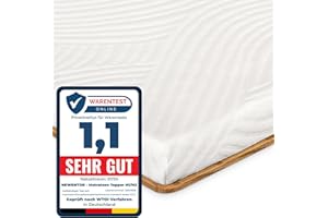 Newentor® Matratzen Topper 180x200cm H1 H2, Matratzentopper 180x200 Schlafsofa Bett Gel, Matratze Topper 180x200 Bezug Boxspringbett Matratzenschoner Auflage, 5CM Höhe