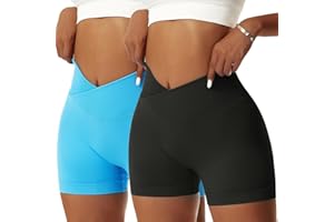 Vertvie Pantalones Cortos Mujer Short Mallas Deportivo Leggins Cortos Boxer Push Up para Mujer Cintura Alta Ejercicio Motociclista Scrunch Butt para Running Yoga Fitness Jogging