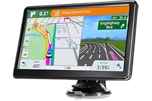 HUTNVEA GPS Navigation for Car, 2025 Map 7 inch Touch Screen Car GPS 256-16GB, Voice Turn Direction Guidance, Support Speed and Red Light Warning, Pre-Installed North America Lifetime map Free Update