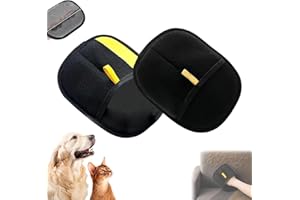 Twinsun Pack of 2 Fur Magnet, 2025 Pet Hair Remover Glove, Reusable Antistatic Gloves, Double-Sided, for Smooth and Healthy Fur Pet for Clothes (