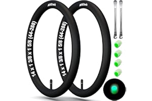 ‎AVVS TECH 14 x 1 3/8 x 1 5/8 44-288 Kinderwagen Schlauch 14 Zoll mit geradem Ventil mit Montagehebeln | 2 Stück Packung | Roller Reifen Kinderwagen Dreirad Laufrad Fahrrad Anhänger