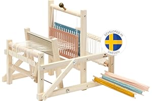 Micki Webstuhl – DIY Set für Erwachsene – Strick Starter-Set für Kinder – Holzgarnspielzeug für Anfänger - Alter 3+ - 380x280x330 mm.