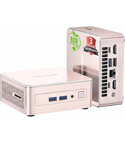 GEEKOM A5 2026 Edition Mini PC, met AMD Ryzen 5 7430U, 16 GB DDR4