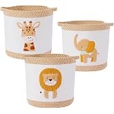 Tidelit 3 Pieces Baby Storage Baskets Toy Storage Basket Storage Baskets Nursery Organizer Baskets Decorative Baskets Baby Di