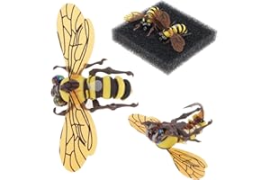 OriGlam 2 señuelos de pesca con mosca de abeja, señuelos de pesca de trucha, pesca con mosca