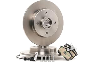 RIDEX Disques et plaquettes de freins 3405B0165 Essieu arrière avec bague ABS avec roulement de roue plein