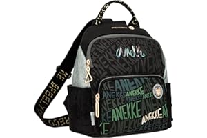 Anekke - Mochila de Mujer - Bolso Mediano - Bolsa de Viaje de Polipiel con 2 Asas 3 Bolsillos - Bolso de Mano Doble Asa - Colección Voice Nature Woods - Accesorios y Complementos Mujer - 27x27x13 cm