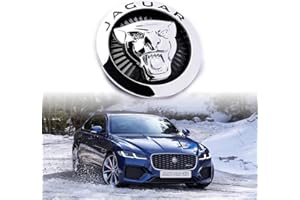 SFEG Emblem Compatible with XE XF XJ F-Type F-PACE Front Center Grille Emblem 3.38inch Car Badge Emblem Leopard Car Accessories (fit fit 3.38inch black-chrome)