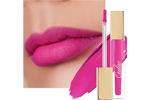 Oulac Rosa Pintalabios Mate Líquido - Pink Larga Duración Labios, Muy Pigmentadas, Cobertura Total Barra de Labios, Fórmula Cremosa, Sin Transferencia, Con Aceite de Rosa, Vegano M06